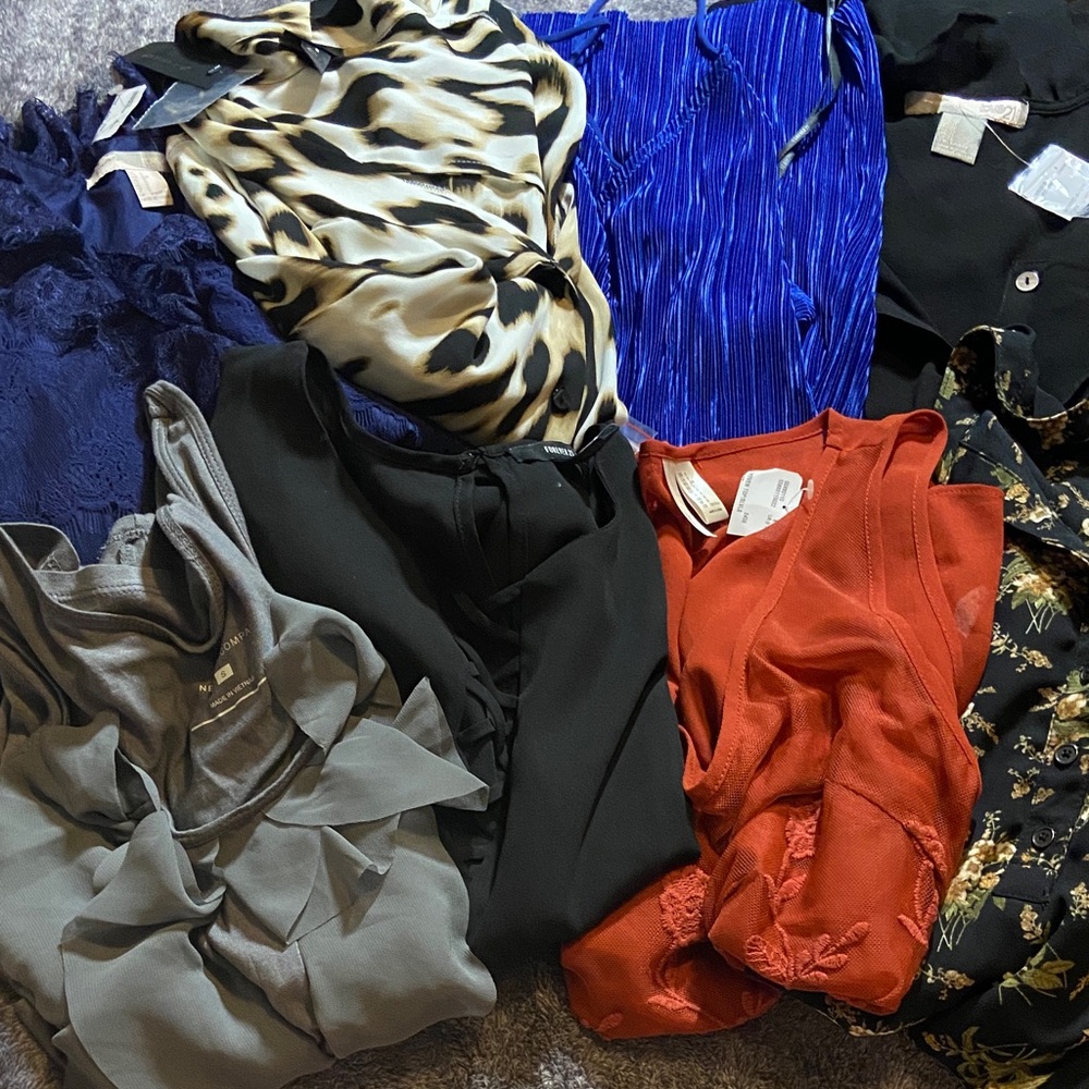 Forever 21 bundle of 8 mixed dress and blouse small
